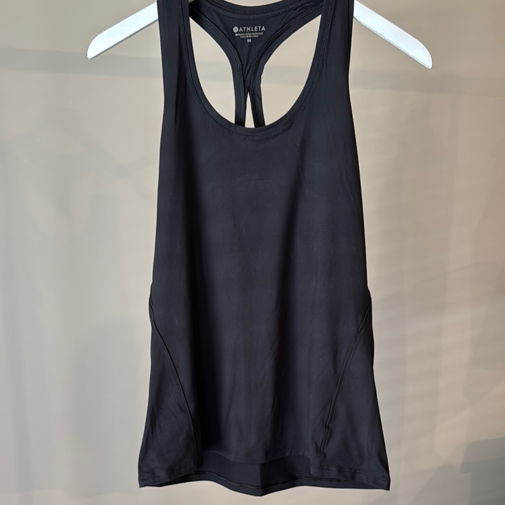 Athleta Black Limitless Keyhole Tank Top Moisture-Wicking Athletic Wear
